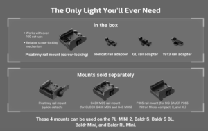 Olight Rail Mount for mini weapon lights