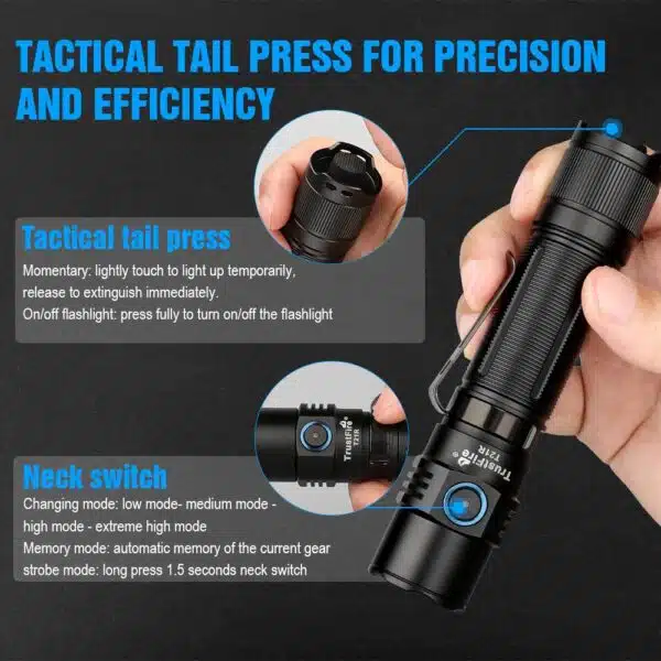 TrustFire T21R, 2600lumen, 228m Throw