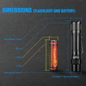 TrustFire T21R, 2600lumen, 228m Throw