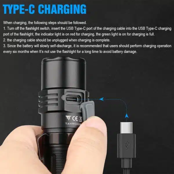 TrustFire T21R, 2600lumen, 228m Throw