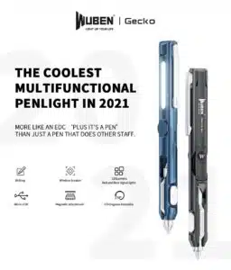 WUBEN Gecko E61 Every Day Carry Pen Rechargeable Multi-functional Penlight Flashlight 2021 EDC Pen