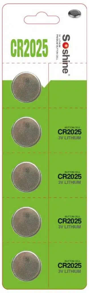 Soshine CR2025 5 Pack