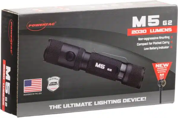 Powertac M5-G2 - 2,030 LUMEN EDC FLASHLIGHT