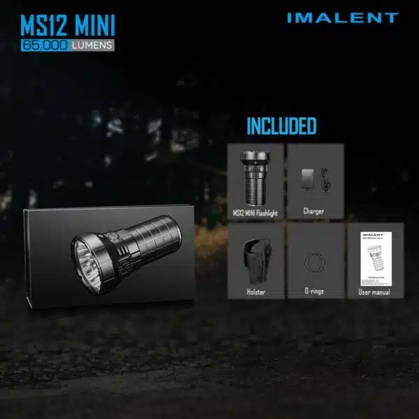Imalent MS12 Mini, 65000lm, 1036m Throw