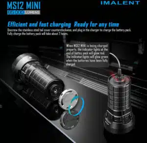 Imalent MS12 Mini, 65000lm, 1036m Throw