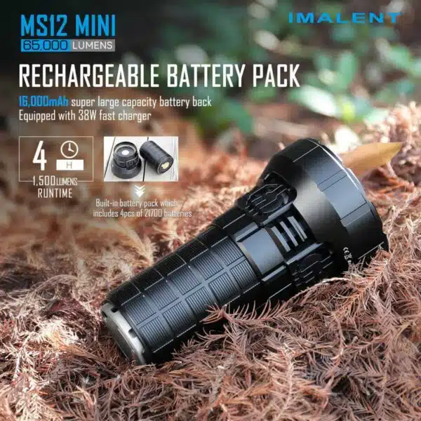 Imalent MS12 Mini, 65000lm, 1036m Throw