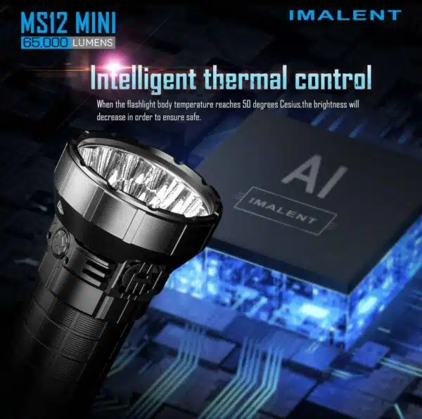 Imalent MS12 Mini, 65000lm, 1036m Throw