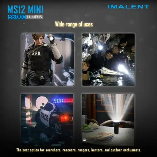 Imalent MS12 Mini, 65000lm, 1036m Throw