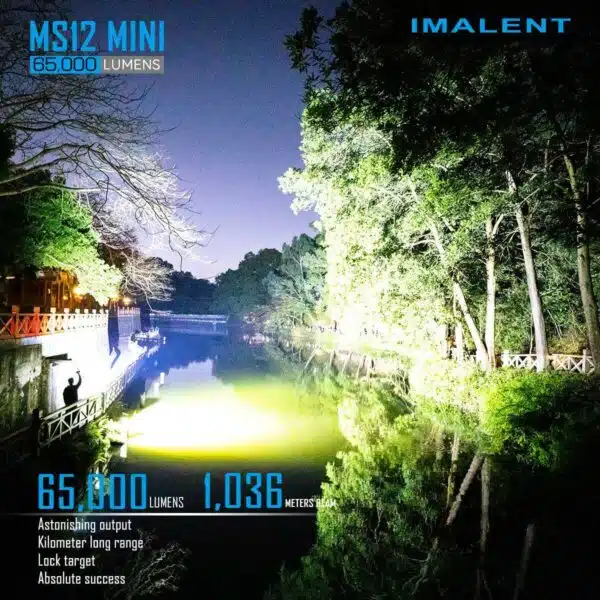 Imalent MS12 Mini, 65000lm, 1036m Throw