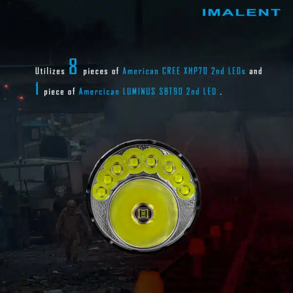 Imalent MR90, 50000lm, 1586m throw