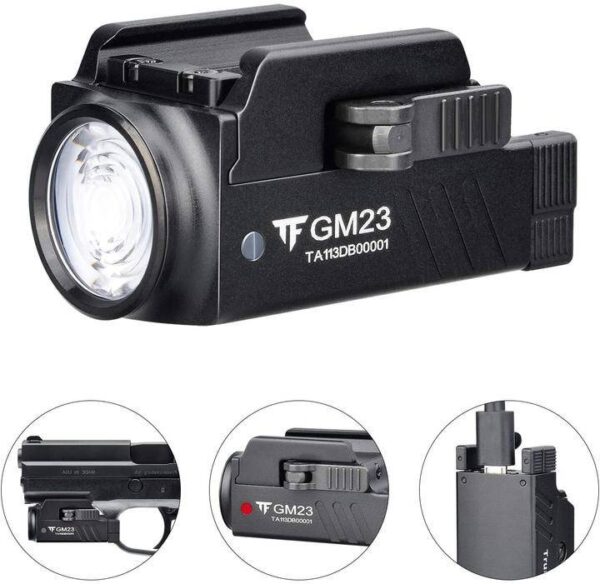 TrustFire GM23 Pistol Light - 800lm, 90m Throw Rechargeable