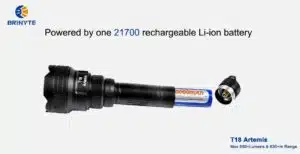 Brinyte T18 Artemis 650lm, 630m Rechargeable
