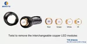Brinyte T18 Artemis 650lm, 630m Rechargeable