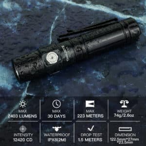 Thrunite TC15 V3, 2403lm, 223m Throw
