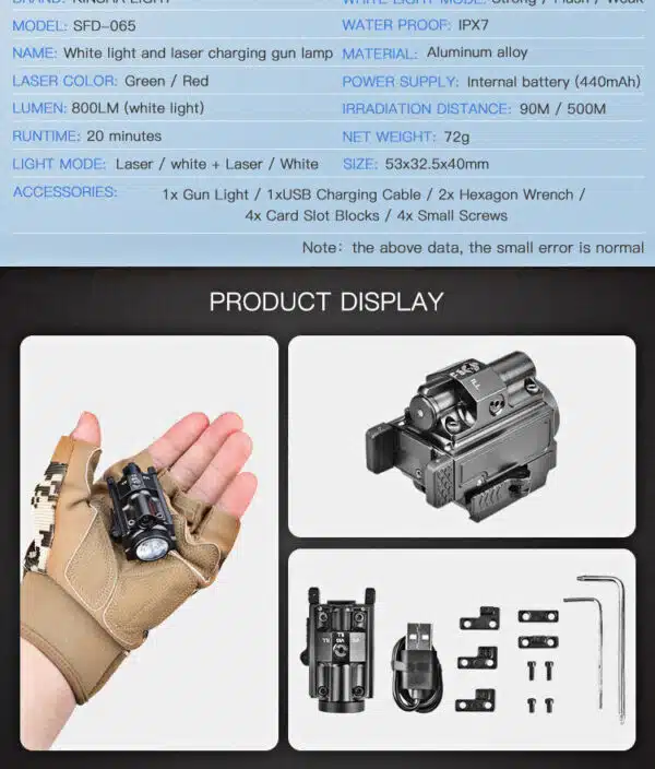 Velvo LG1- 800Lumen 90m Throw