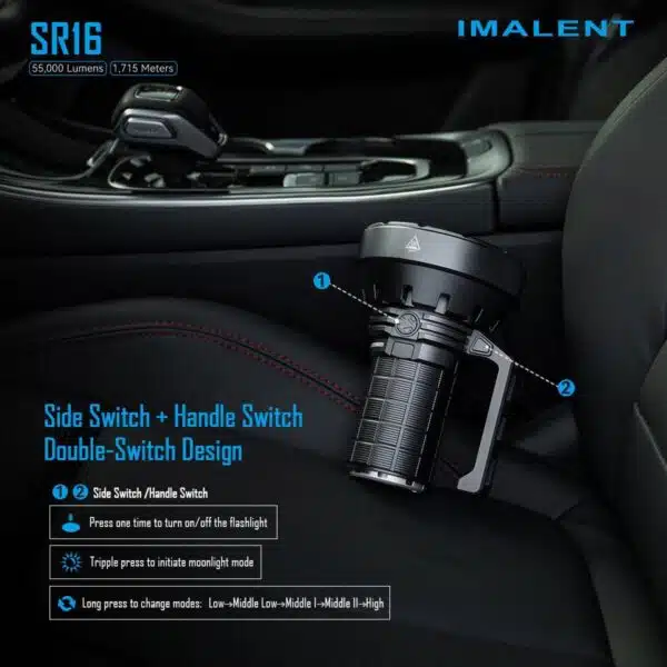 Imalent SR16 - 550000lm, 1715m