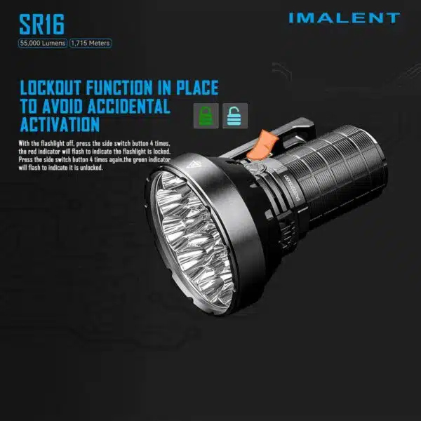 Imalent SR16 - 550000lm, 1715m