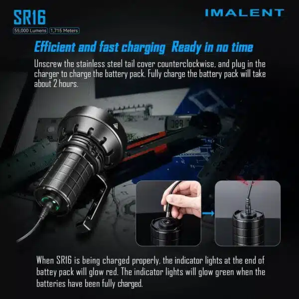 Imalent SR16 - 550000lm, 1715m