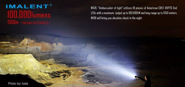 Imalent MS18 - 100 000 lumen