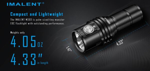 IMALENT MS03 13000 LUMEN 324m Throw FLASHLIGHT