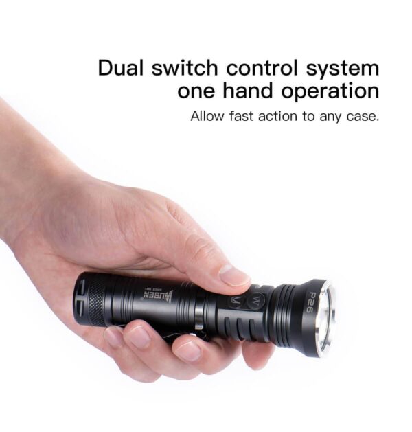 WUBEN P26 2 in 1 UV and White Flashlight 500lumen