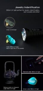WUBEN P26 2 in 1 UV and White Flashlight 500lumen