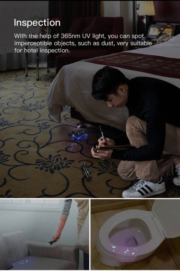WUBEN P26 2 in 1 UV and White Flashlight 500lumen