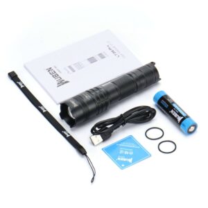 Wuben LT35 Pro Zoomable 1200lm /  200m 18650 Battery Light for Outdoor