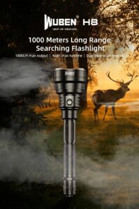 WUBEN H8 1800lm / 1000m Long Beam Distance LED Flashlight Rechargeable