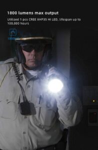 WUBEN H8 1800lm / 1000m Long Beam Distance LED Flashlight Rechargeable