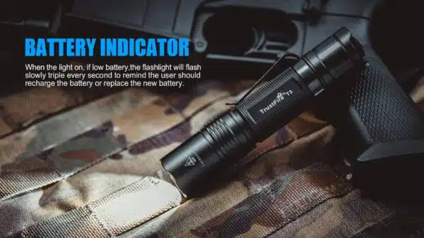 TrustFire T3 1000lm, 137m throw, EDC rechargeable 18650