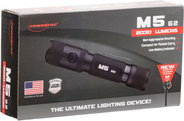 Powertac M5-G2 - 2,030 LUMEN EDC FLASHLIGHT