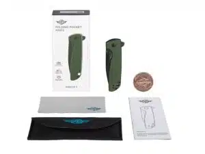 Olight Freeze 2 Folding Knife OD Green Oknife 154CM Blade 193mm