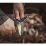 Olight Chital Folding Knife G10 Handle D2 Blade Black Oknife
