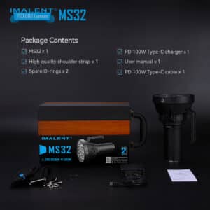 Imalent MS32, 200 000lm, 1618m Throw, Brightest Flashlight