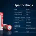 XTAR AA Ni-MH 2500mAh Battery