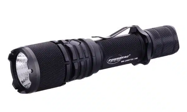 OPEN BOX Powertac Warrior G4-FL 4200 Lumen 214m Wide Beam Tactical Flashlight