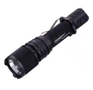OPEN BOX Powertac Warrior G4-FL 4200 Lumen 214m Wide Beam Tactical Flashlight