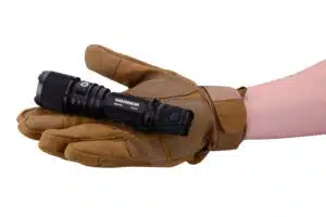 OPEN BOX Powertac Warrior G4-FL 4200 Lumen 214m Wide Beam Tactical Flashlight