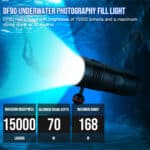 TrustFire DF90 15000 Lumen 168m Diving Flashlight
