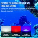 TrustFire DF90 15000 Lumen 168m Diving Flashlight