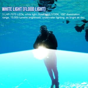 TrustFire DF90 15000 Lumen 168m Diving Flashlight