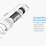XTAR TZ28 1500 Lumen 340m Tactical Flashlight 3400mAh