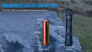 TrustFire L2PRO 1100 Lumens Tactical Flashlight with 242m Throw