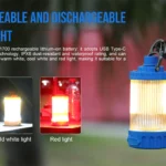TrustFire C2 Rechargeable Camping Lantern 500LM Portable LED Light