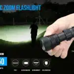 TrustFire E6 1500 Lumens Zoomable Flashlight with 550m Throw
