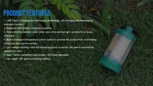 TrustFire C2 Rechargeable Camping Lantern 500LM Portable LED Light