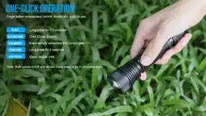 TrustFire E6 1500 Lumens Zoomable Flashlight with 550m Throw