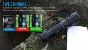 TrustFire E6 1500 Lumens Zoomable Flashlight with 550m Throw