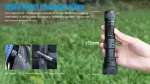 TrustFire E6 1500 Lumens Zoomable Flashlight with 550m Throw